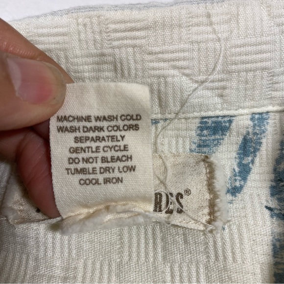 Paradise Shores Hawaiian Men’s Shirt Button Down Short Sleeve Palms print Shirt - Picture 3 of 8